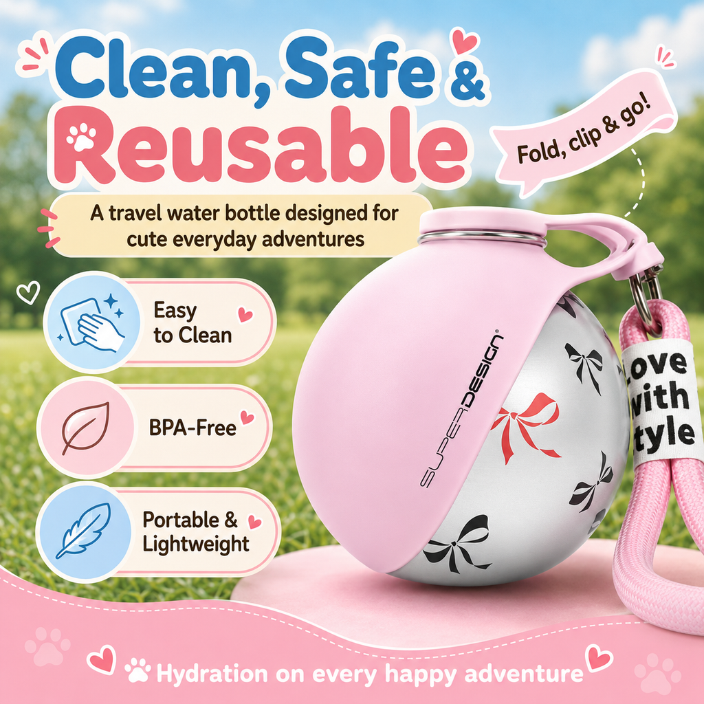 Luna & Paws™ Premium Stainless Steel Travel Bottle